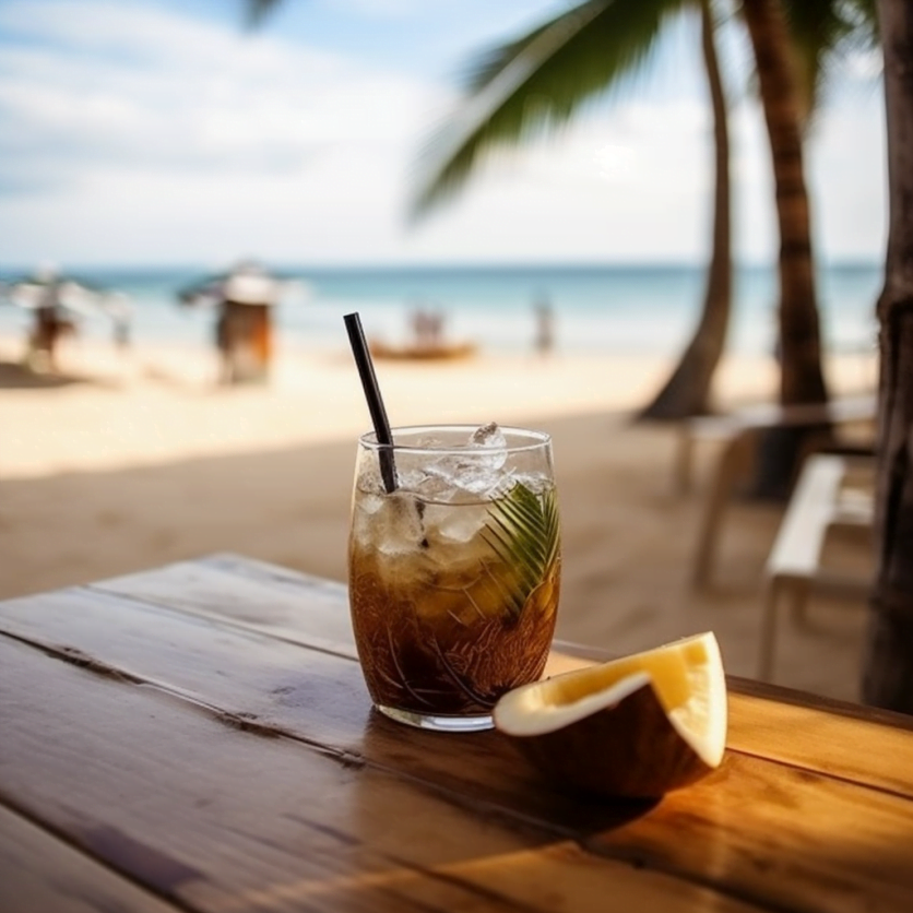 bali alkohol na plaży pyszny drink. Ceny alkoholu na bali