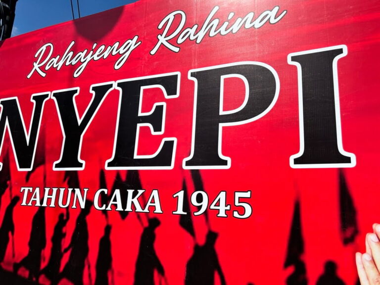 Nyepi święto ciszy na Bali - plakat