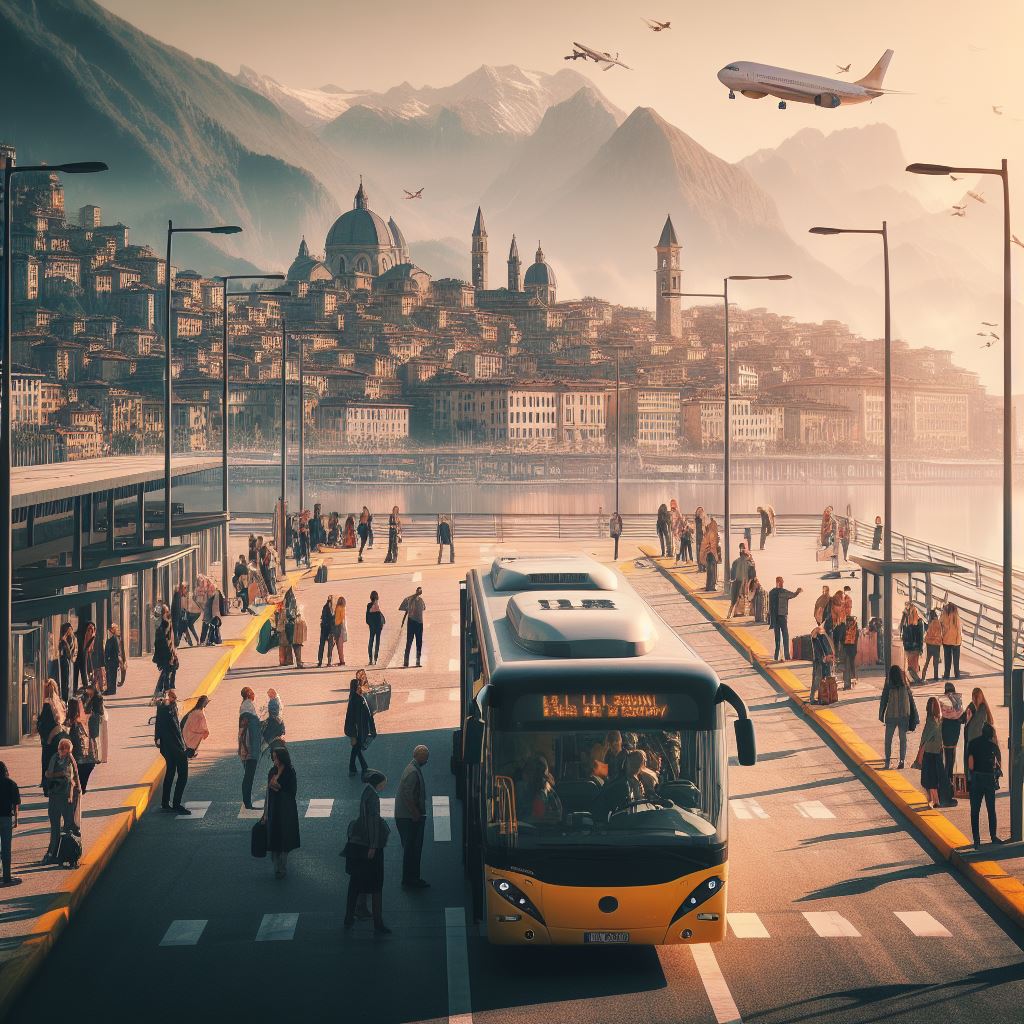 autobus na lotniku ktorym dojedziesz do centrum Bergamo