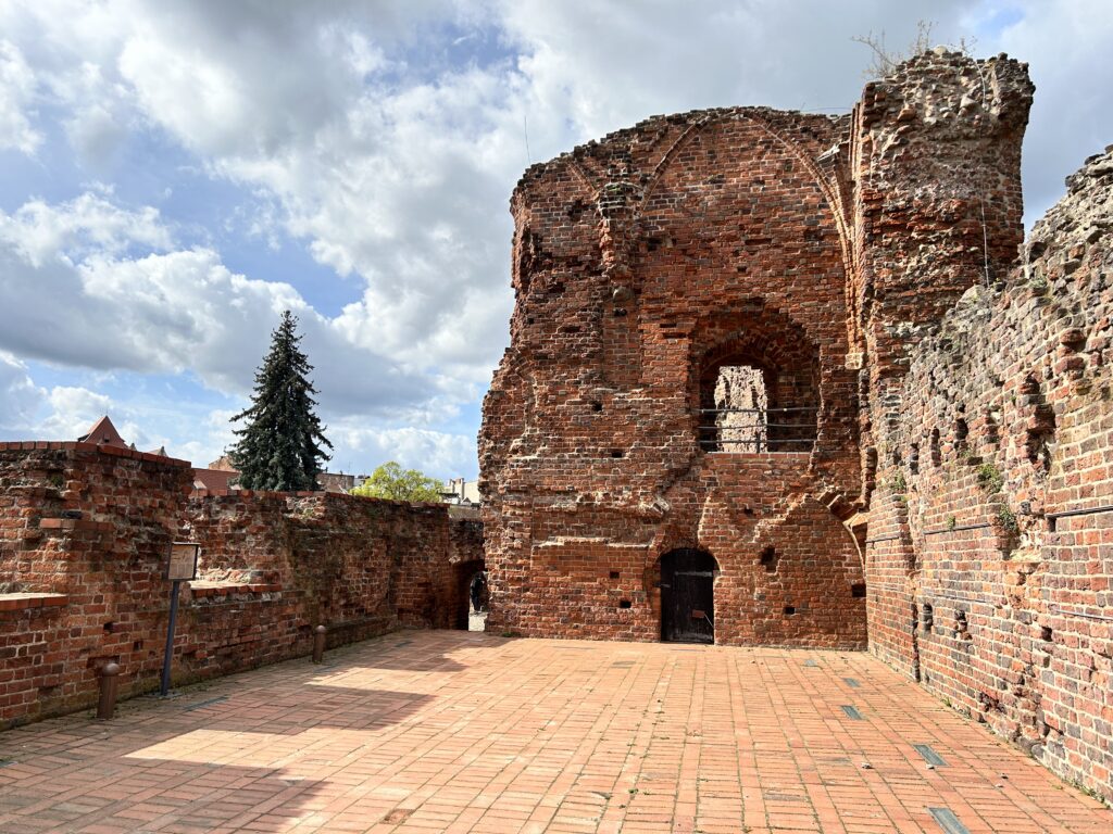Ruiny zamku Krzyżackiego w Toruniu - historia, ciekawostki - czy warto odwiedzić? 10 fragment ruin zamku krzyżackiego w Toruniu