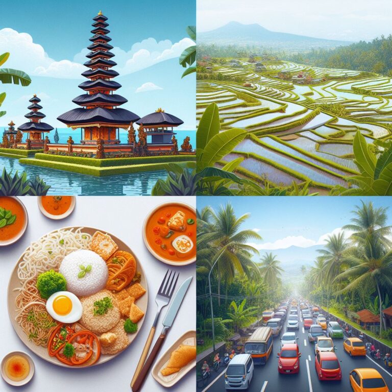 Podstawowe informacje bali - jedzenie bezpieczeństwo ruch i zwyczaje