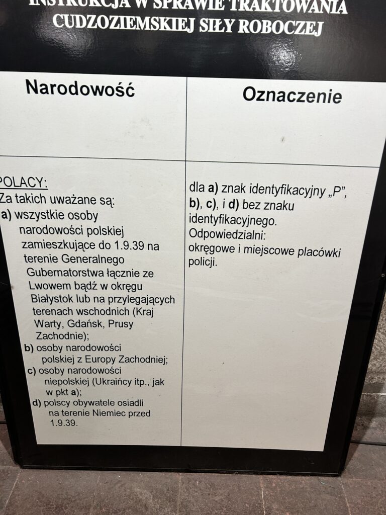 wzór dokumentów podczas II wojny światowej