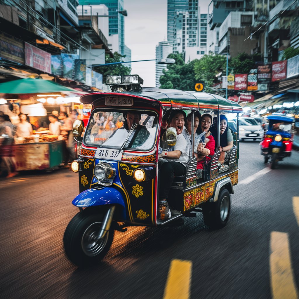 tuk tuk -  z czego słynie Bangkok