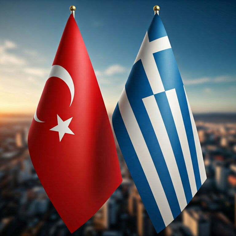 top atrakcje Nikozji - flagi turicji i grecji