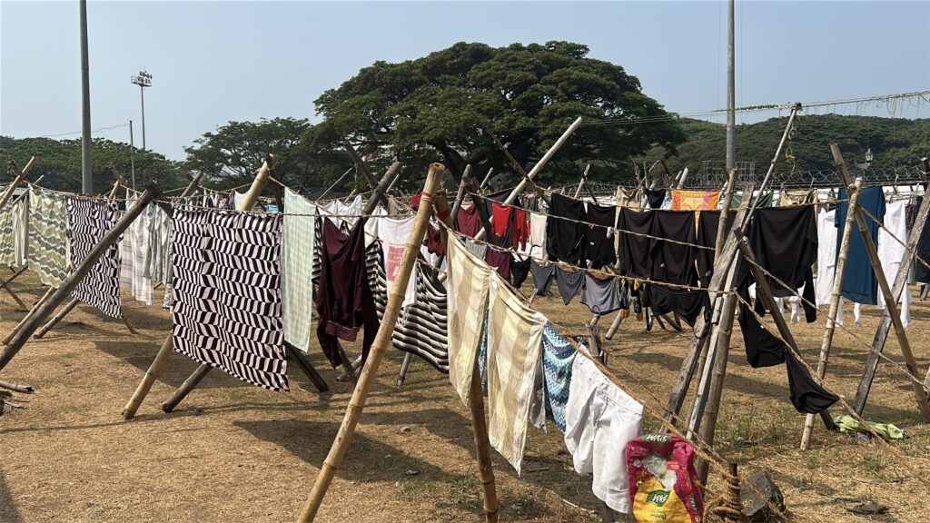 tradycyjna indyjska pralnia Dhobi Khana w Kochi