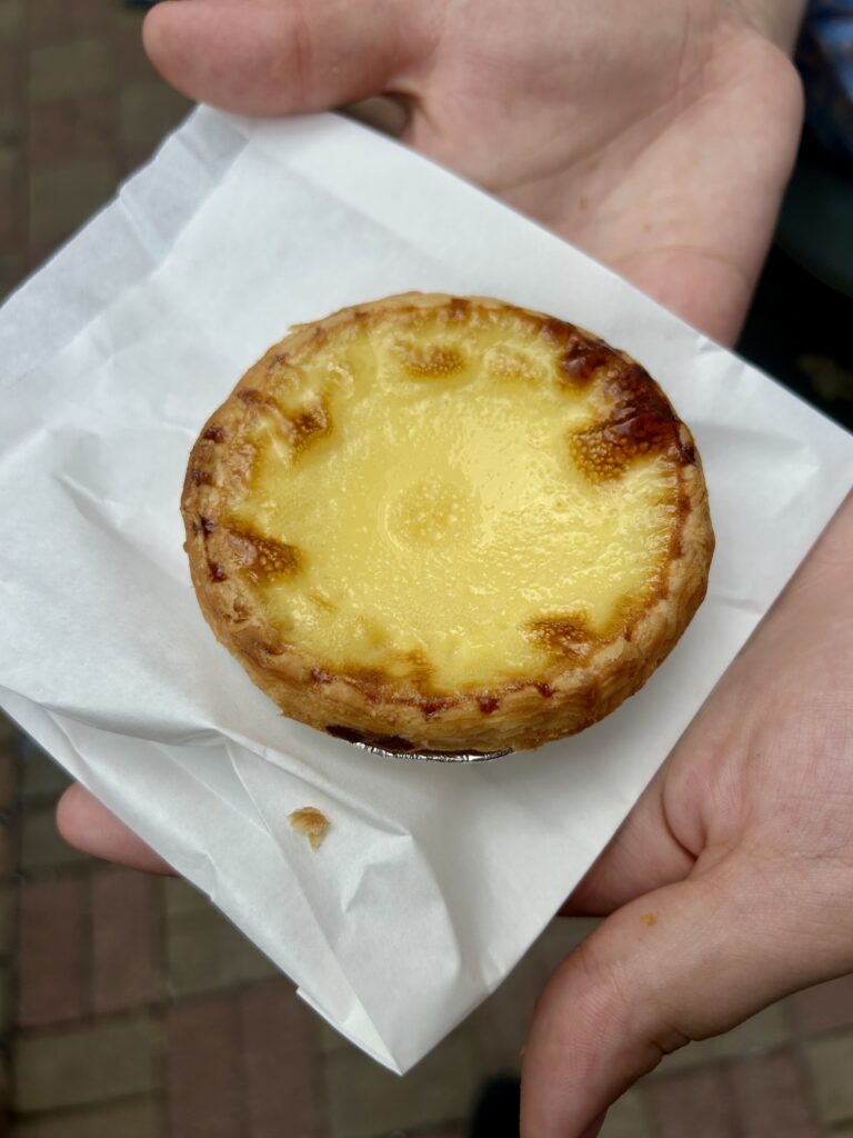 tarta połączona kuchnia chińska i portugalska - tarta jajeczna