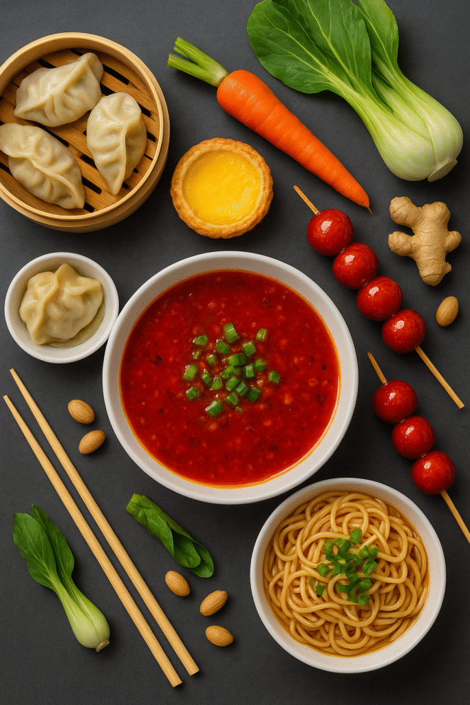 Chińska zupa z dodatkami 