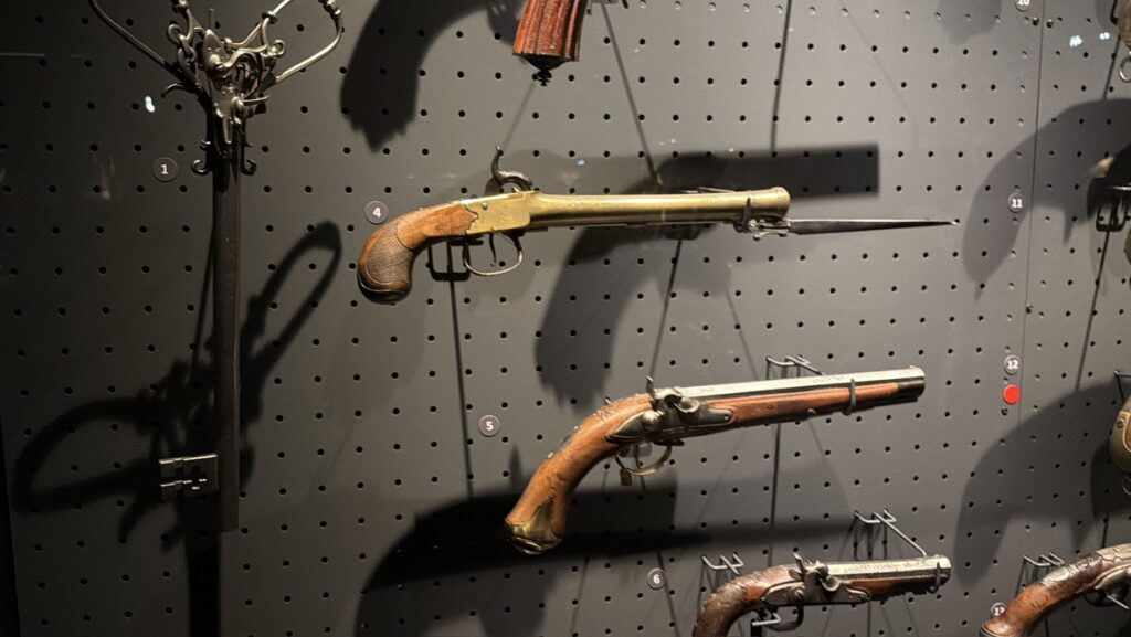 Średniowieczny pistolety Kolekcja uzbrojenia w zamku w Malborku